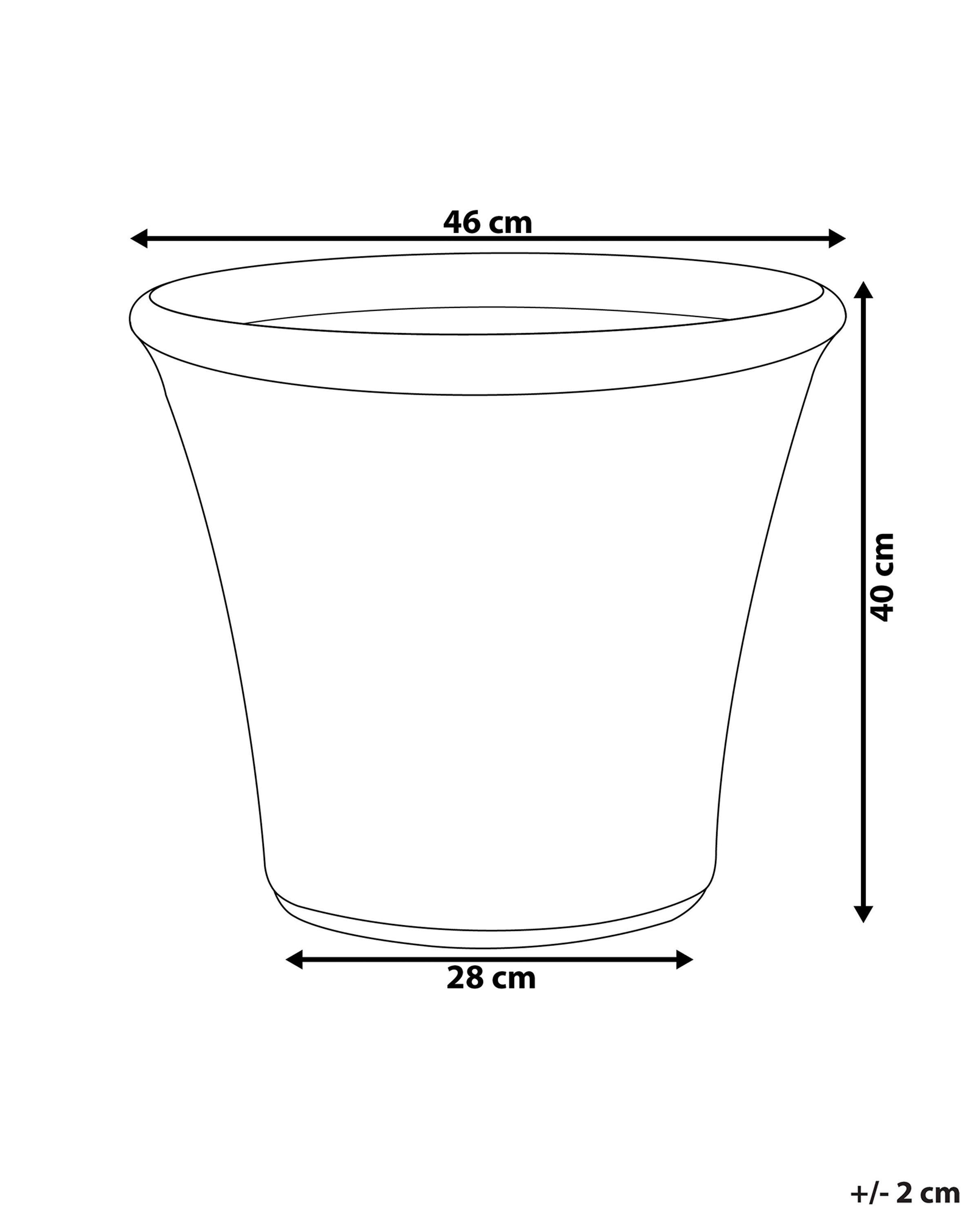 Beliani Vaso per piante piccole en Fibra d'argilla Moderno KOKKINO  