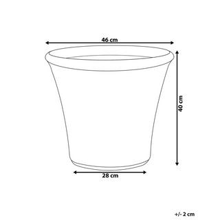 Beliani Vaso per piante piccole en Fibra d'argilla Moderno KOKKINO  