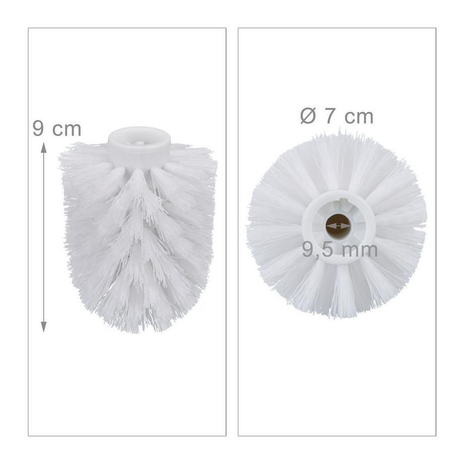 B2X  Ersatz-Toilettenbürstenkopf im Set 9,5 mm 