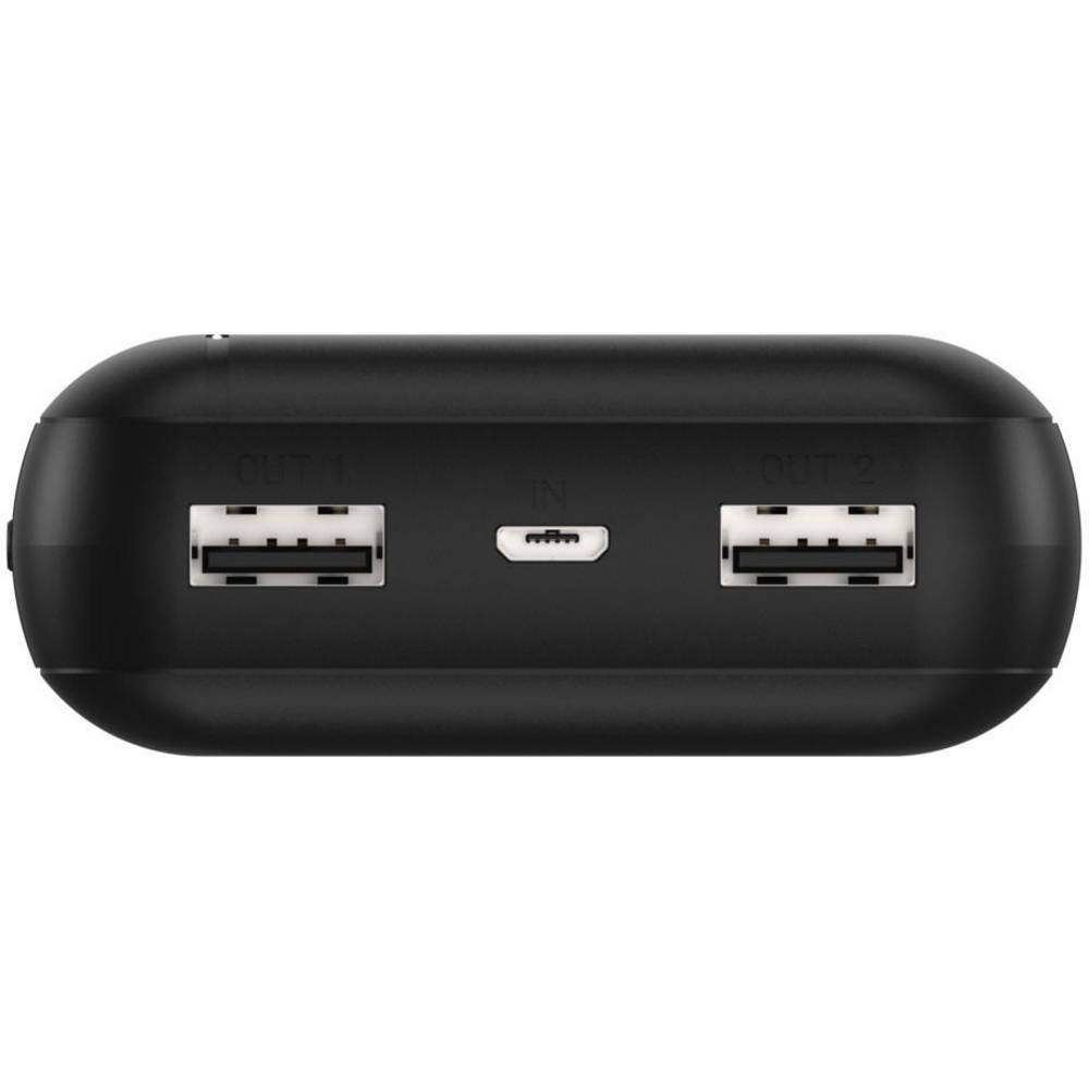 ANSMANN  PB212 Power bank 20000 mAh Smart IC LiPo Micro USB, USB-C®, USB Nero Indicazione di stato 