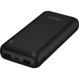 ANSMANN  PB212 Power bank 20000 mAh Smart IC LiPo Micro USB, USB-C®, USB Nero Indicazione di stato 