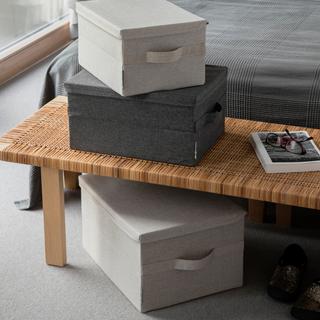 Bigso Box of Sweden SOFT Aufbewahrungsbox Beige L  