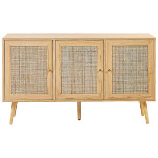 Beliani Armoire en Rotin Boho PEROTE  