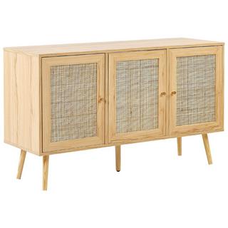 Beliani Armoire en Rotin Boho PEROTE  