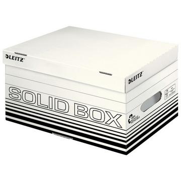 LEITZ Archiv-Box Solid S 6117-00-01 weiss, mit Griff