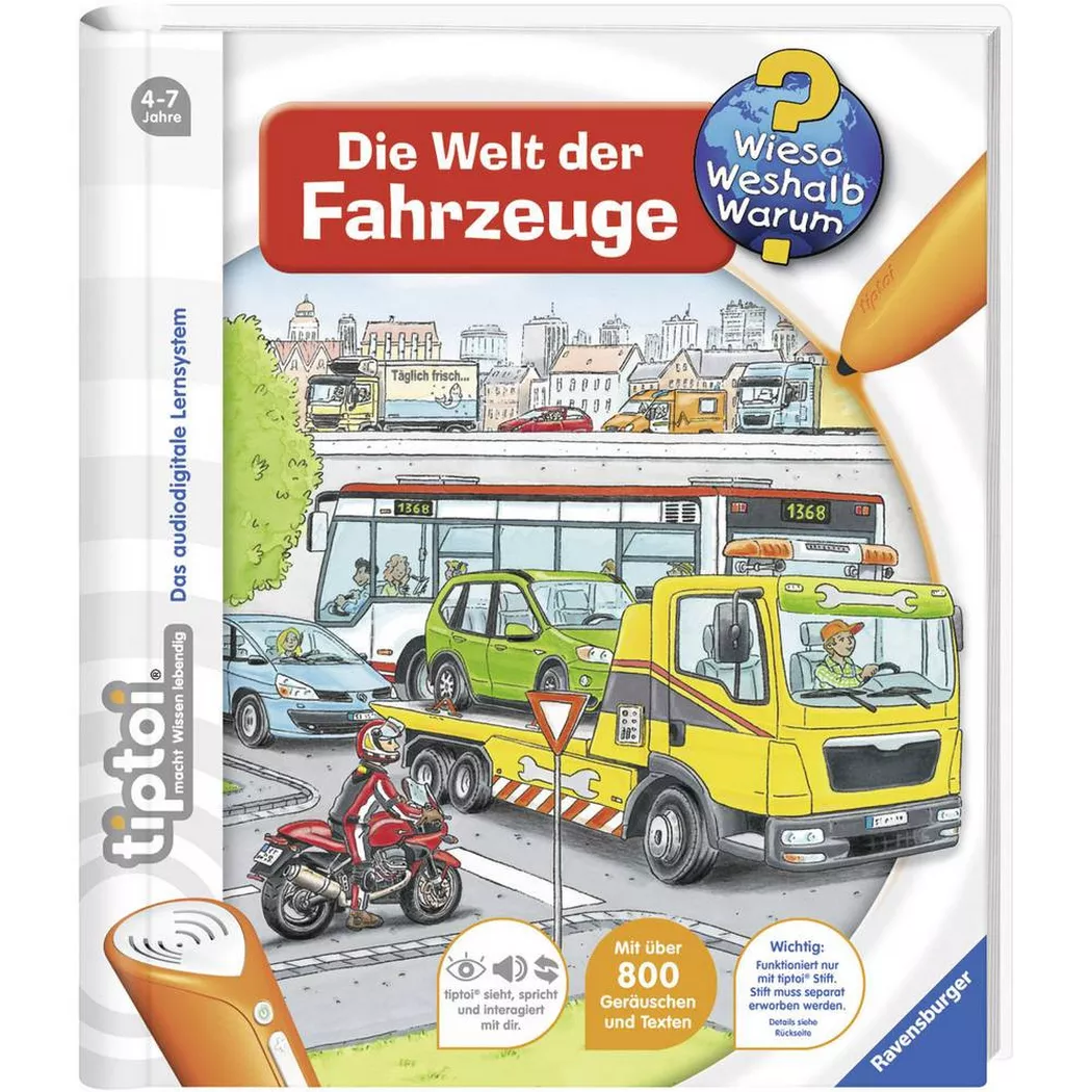 Ravensburger - tiptoi Die Welt der Fahrzeuge (Nr.12), Nicht Klassifiziert, Multicolor