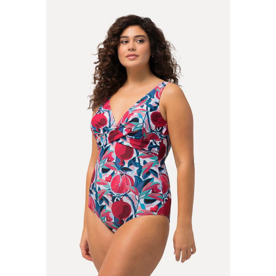 Ulla Popken Maillot de bain à pois Bonnets souples Nœud fantaisie  