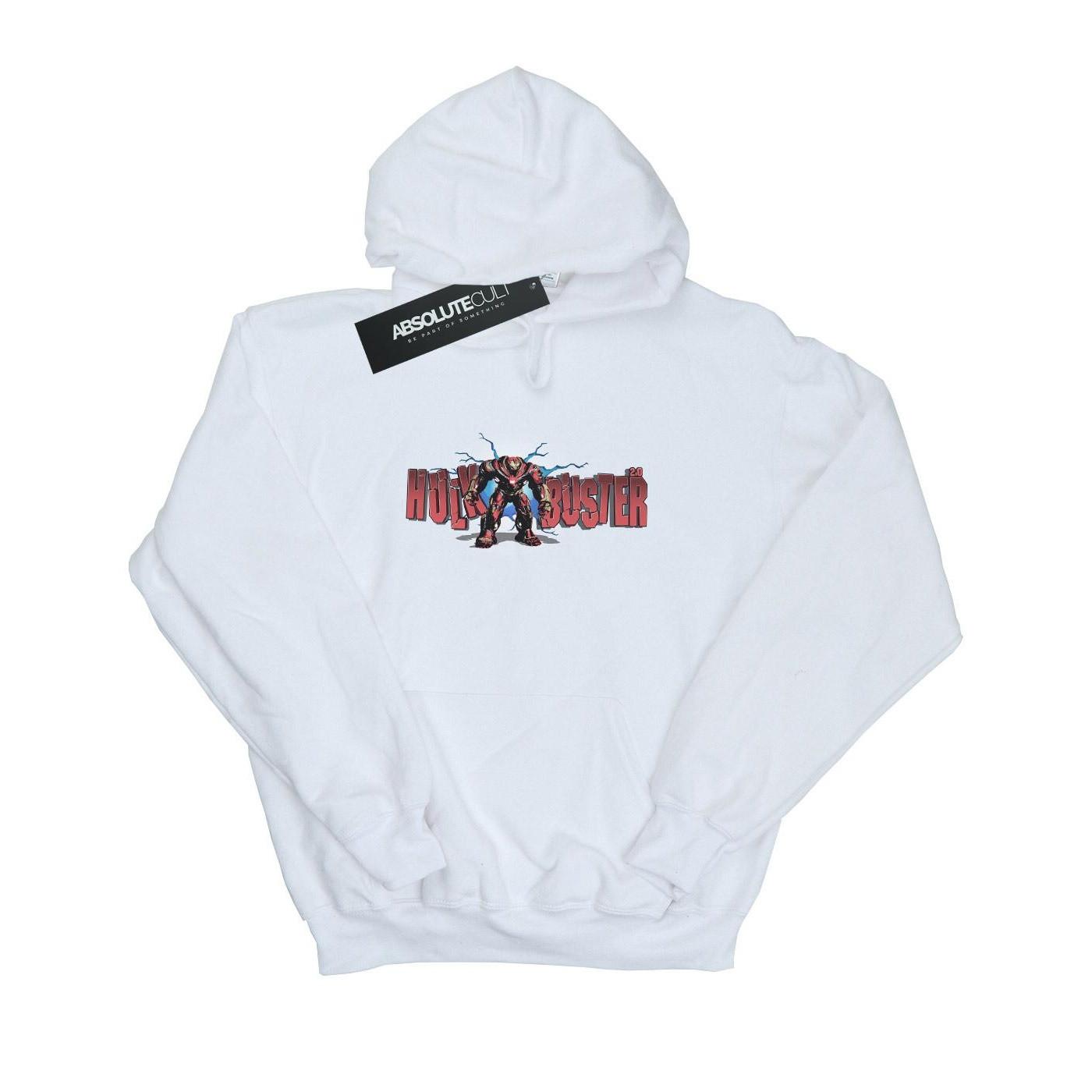Image of Avengers Infinity War Hulkbuster 2.0 Kapuzenpullover Herren Weiss M