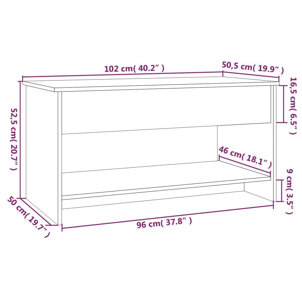 VidaXL Table basse bois d'ingénierie  