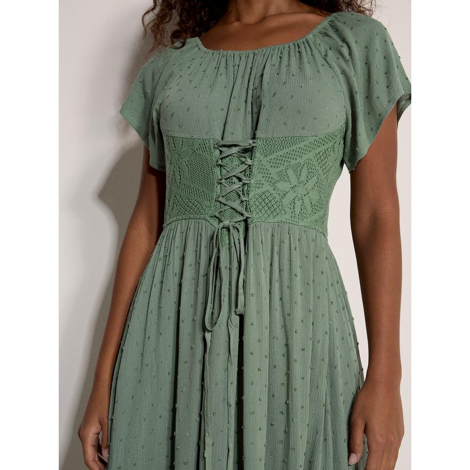APRICOT Abito lungo Corsetto Dettagli in pizzo  