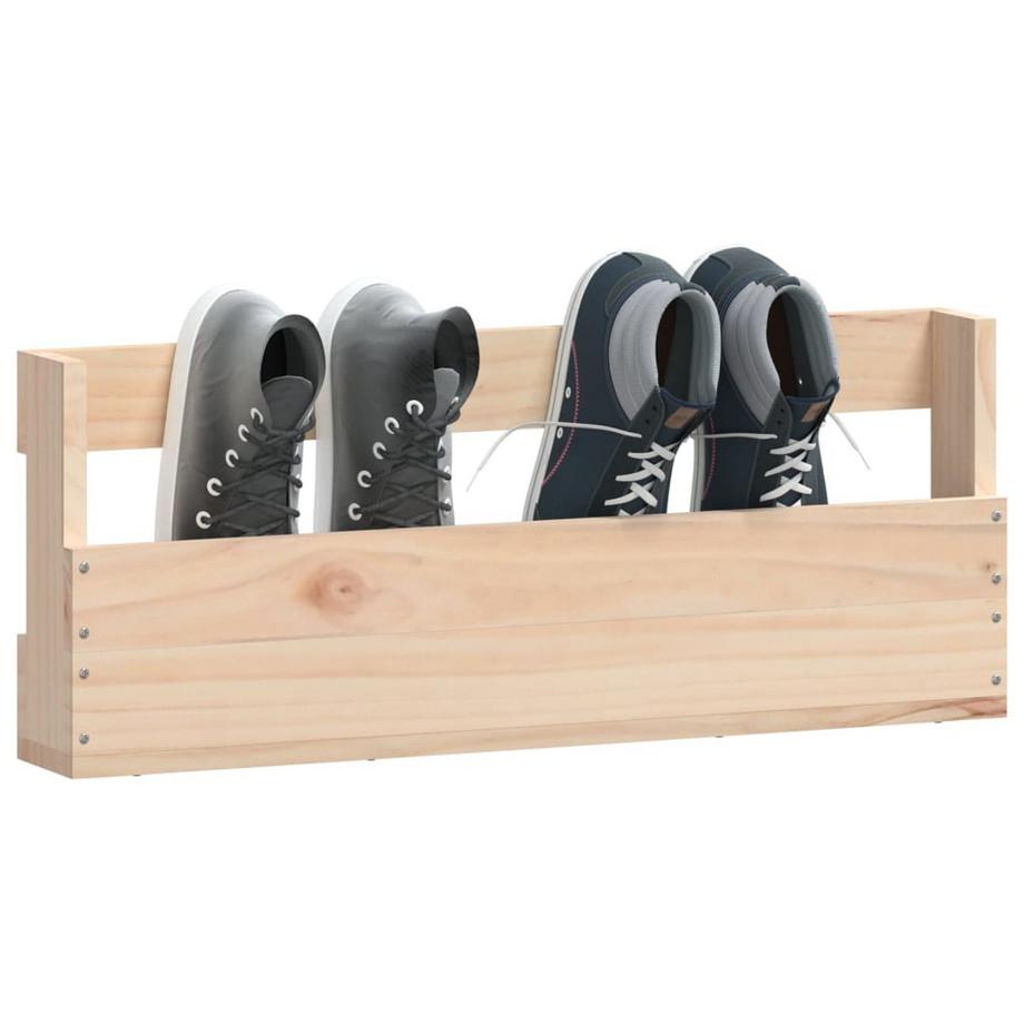 VidaXL Étagère à chaussures murale bois de pin  