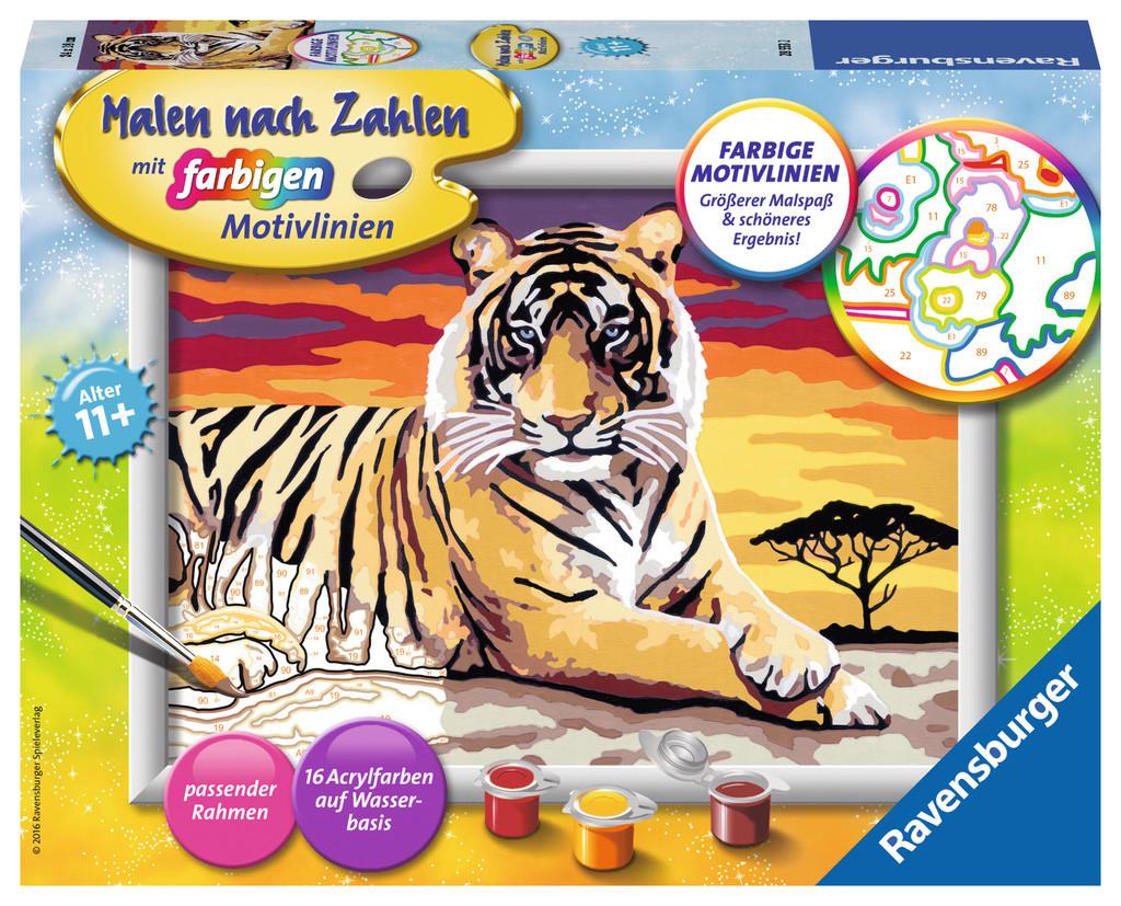 Ravensburger  Malen nach Zahlen Majestätischer Tiger 