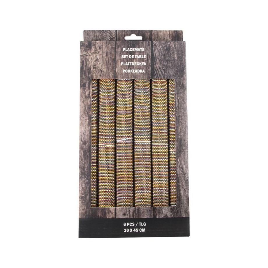 FS-STAR  Tischset 6 Stück multicolor 30x45 