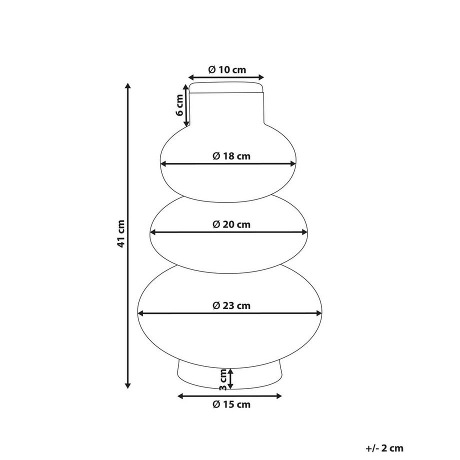 Beliani Vase décoratif en Herbier marin Boho MARANG  