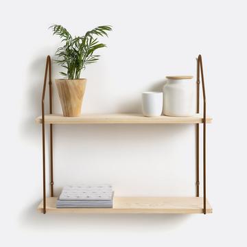 Wandregal Vinto mit 2 Böden