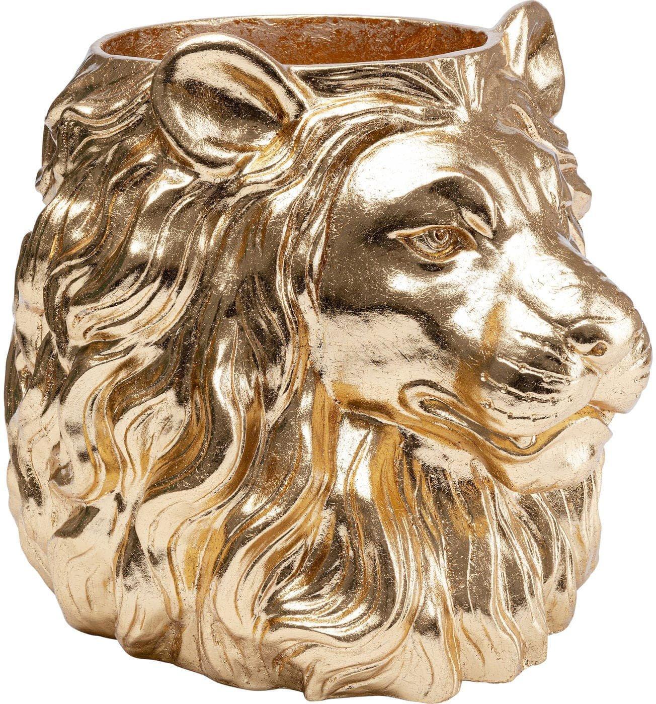 KARE Design Jardinière décorative Lion Gold  