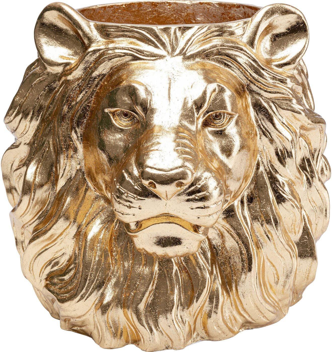 KARE Design Jardinière décorative Lion Gold  