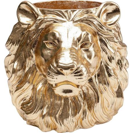 KARE Design Jardinière décorative Lion Gold  