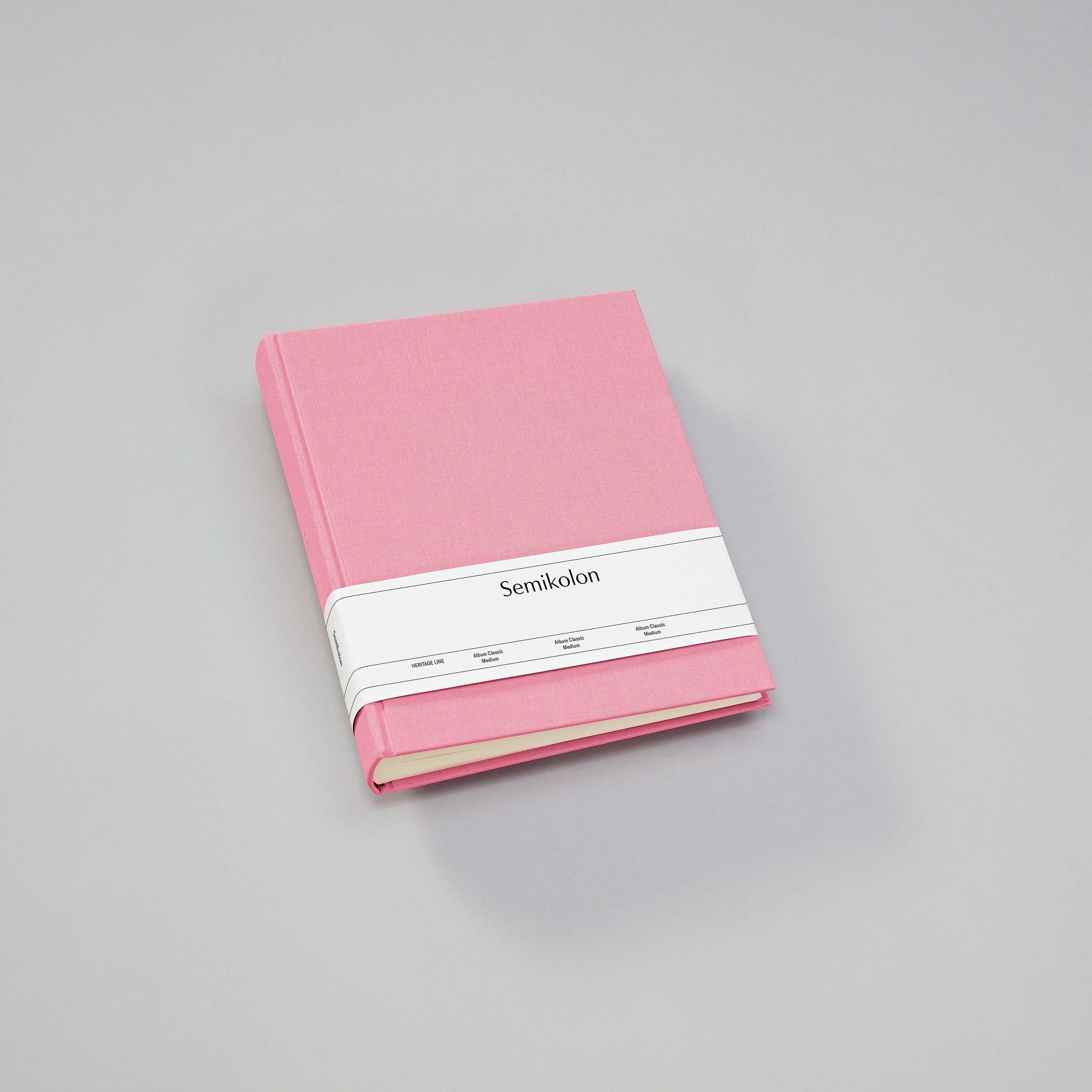 Semikolon Semikolon Classic Medium Fotoalbum Pink 80 Blätter Hardcover-Bindung  