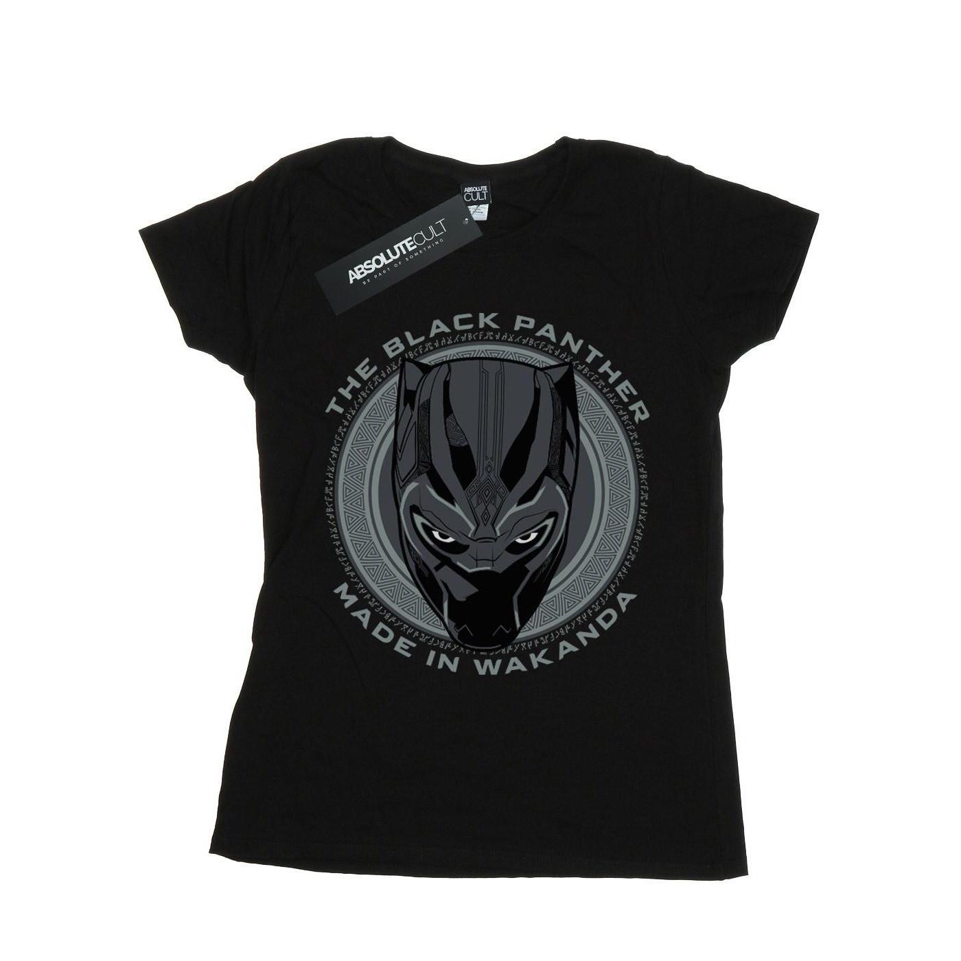 Image of Black Panther Made In Wakanda Tshirt Damen Schwarz M