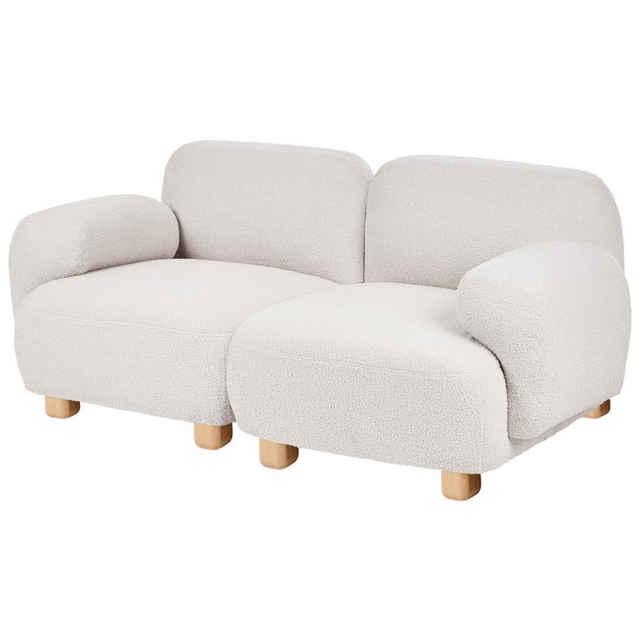 Beliani Canapé 2 places en Bouclé Moderne AMLI  