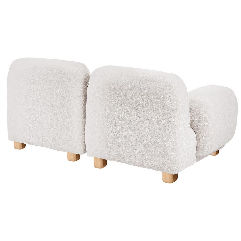 Beliani Canapé 2 places en Bouclé Moderne AMLI  