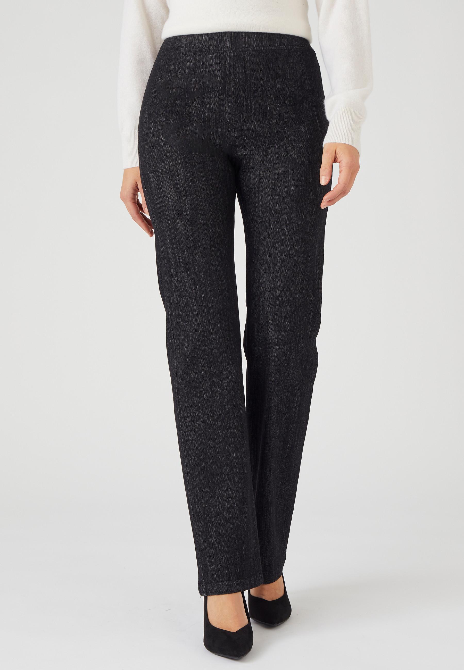 Image of Bauch-weg-jeans In 2 Körpergrößen. Damen Schwarz 46