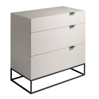 ANGEL CERDA Commode bois gris et acier noir  