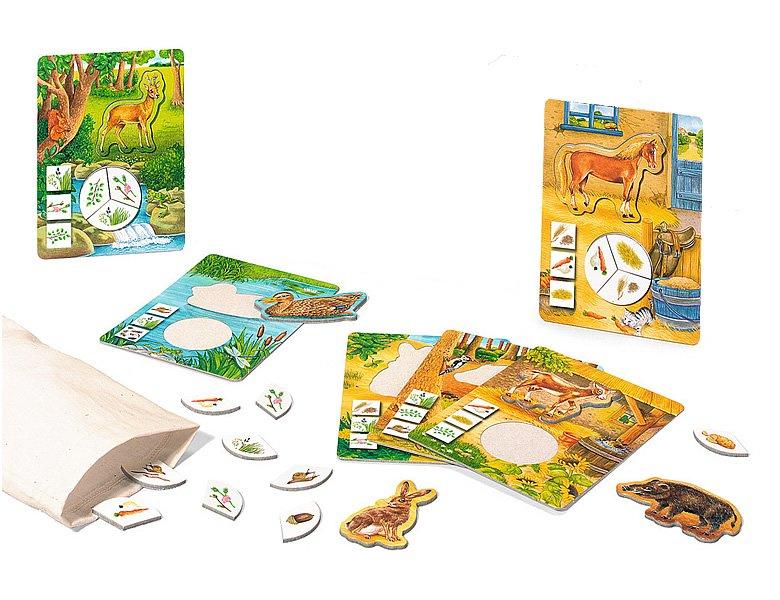 Ravensburger  Ravensburger 25034 - Tiere füttern - Spielen und Lernen, Lernspiel für Kinder ab 3-6 Jahren, Spielend Neues Lernen für 1-4 Spieler 