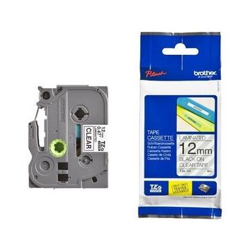 PTOUCH Band, laminiert schwarz/klar TZe-131 PT-1280VP 12 mm
