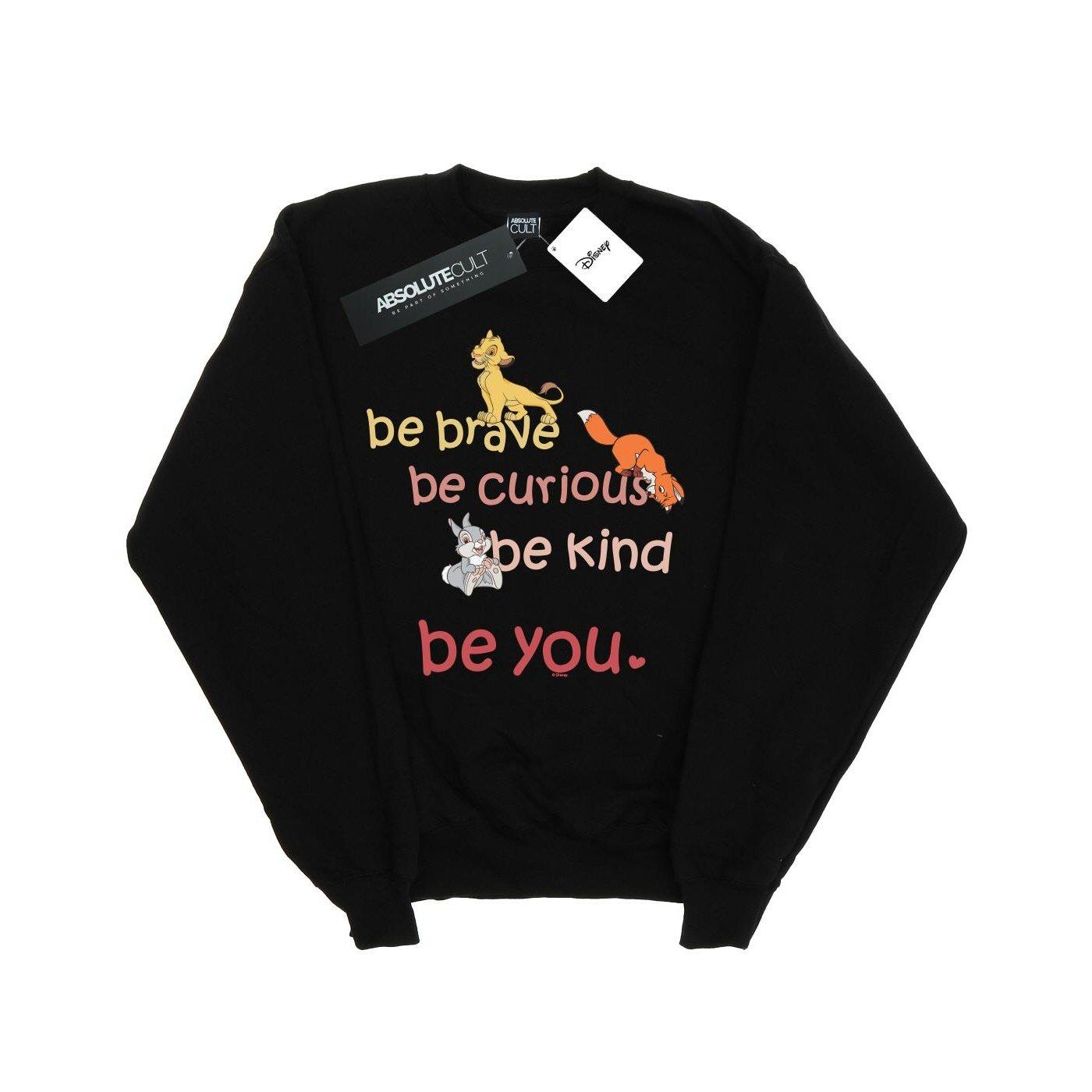 Image of Be Brave Be Curious Sweatshirt Unisex Schwarz 116