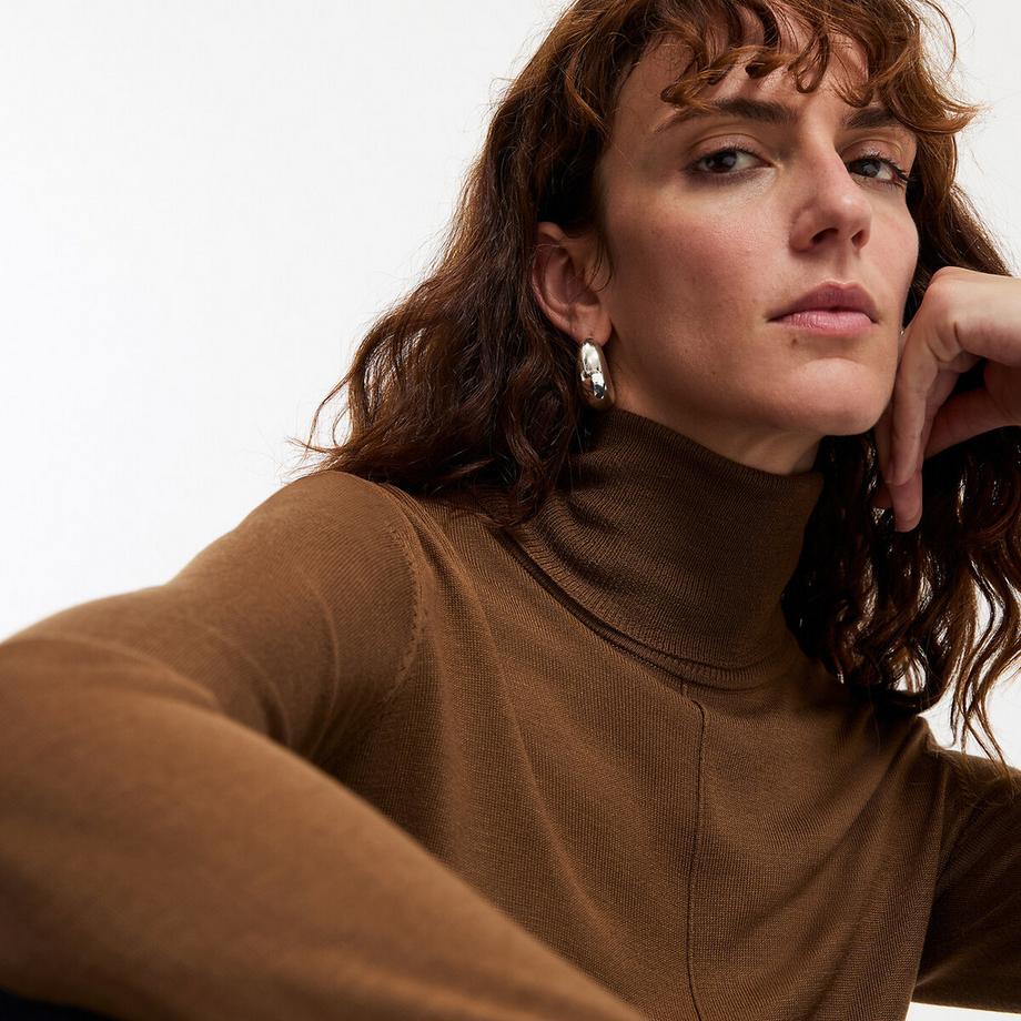 La Redoute Collections Feinstrick Rollkragenpullover  