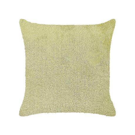 Beliani Coussin en Fourrure synthétique Boho PILEA  