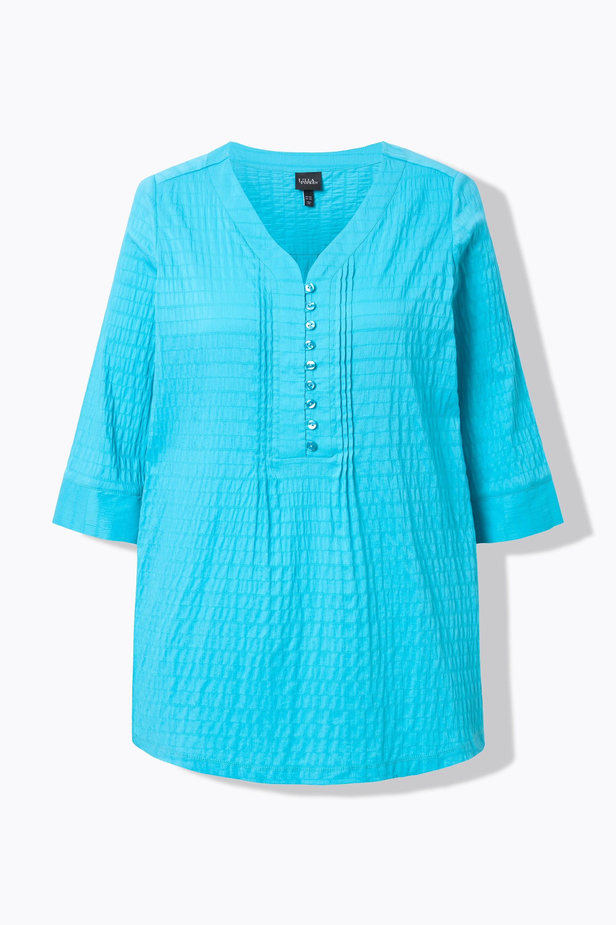 Ulla Popken Tunica Bubble Pieghe Maniche 3/4  