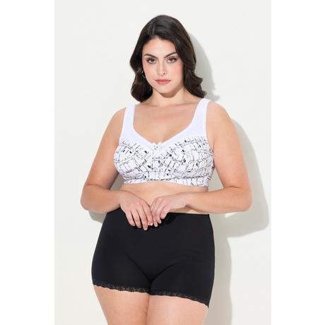 Ulla Popken  Soutien-gorge de maintien sans armatures, imprimé graphique - bonnet C-F 