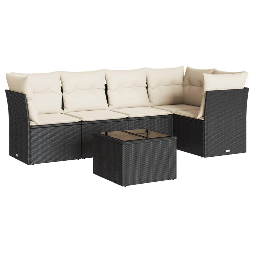 VidaXL set divano da giardino Polirattan  