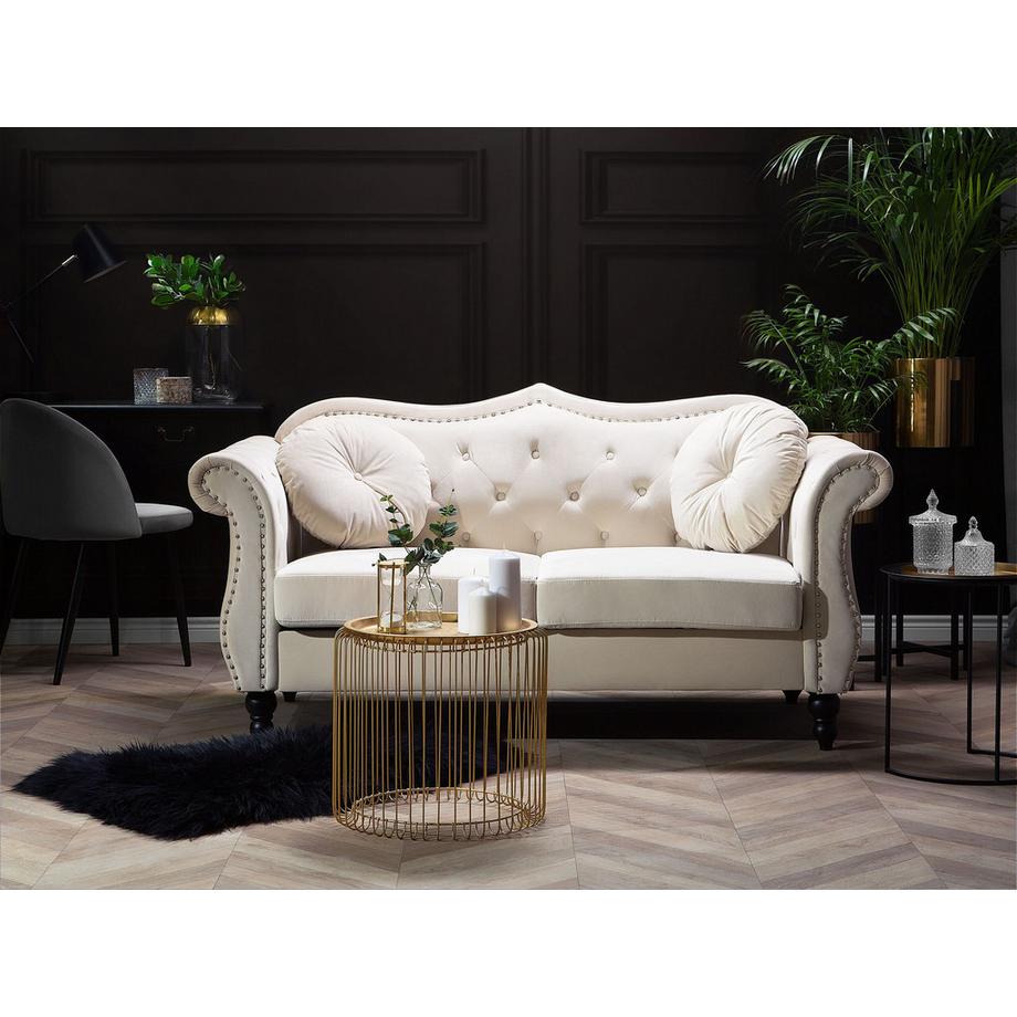 Beliani 2 Sitzer Sofa aus Samtstoff  SKIEN  