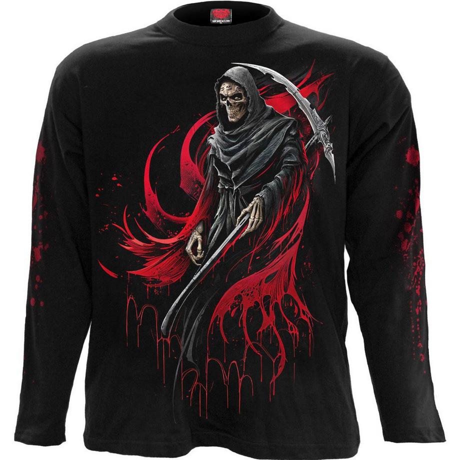Screaming Death Maglietta Stampa Sul Retro E Sulle Maniche