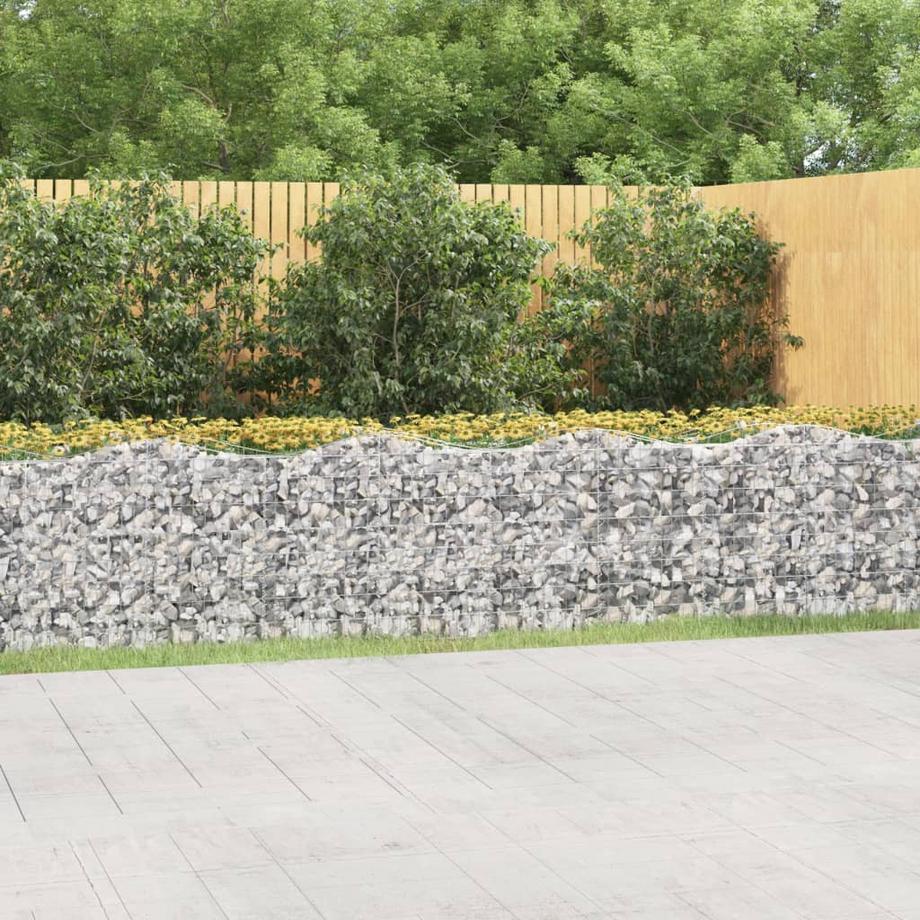 VidaXL Lit surélevé en gabion fer  