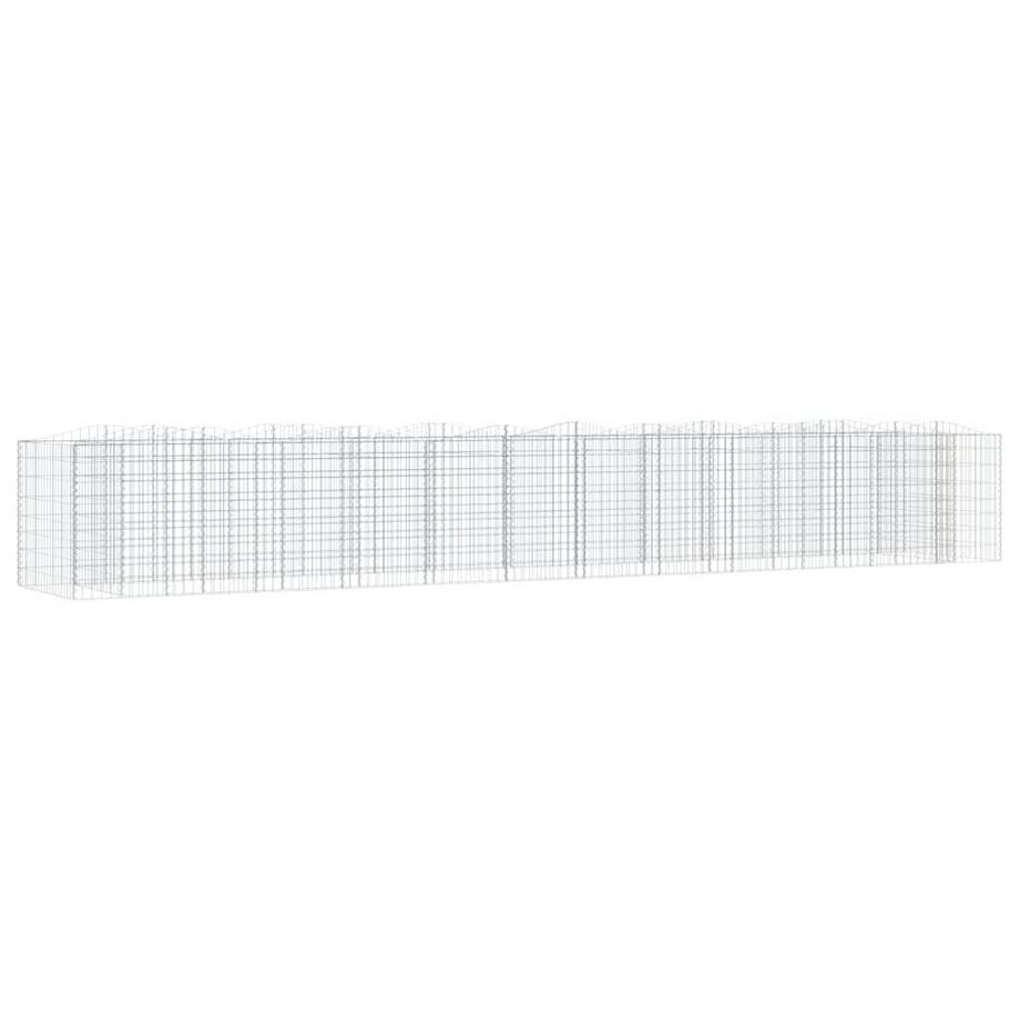 VidaXL Lit surélevé en gabion fer  