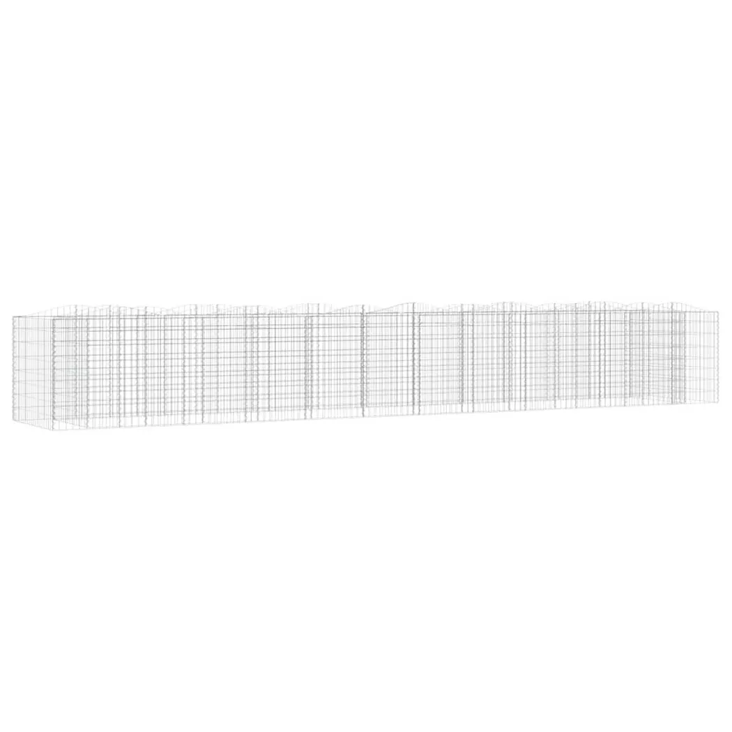 VidaXL - Lit surélevé en gabion fer, One Size, Argent