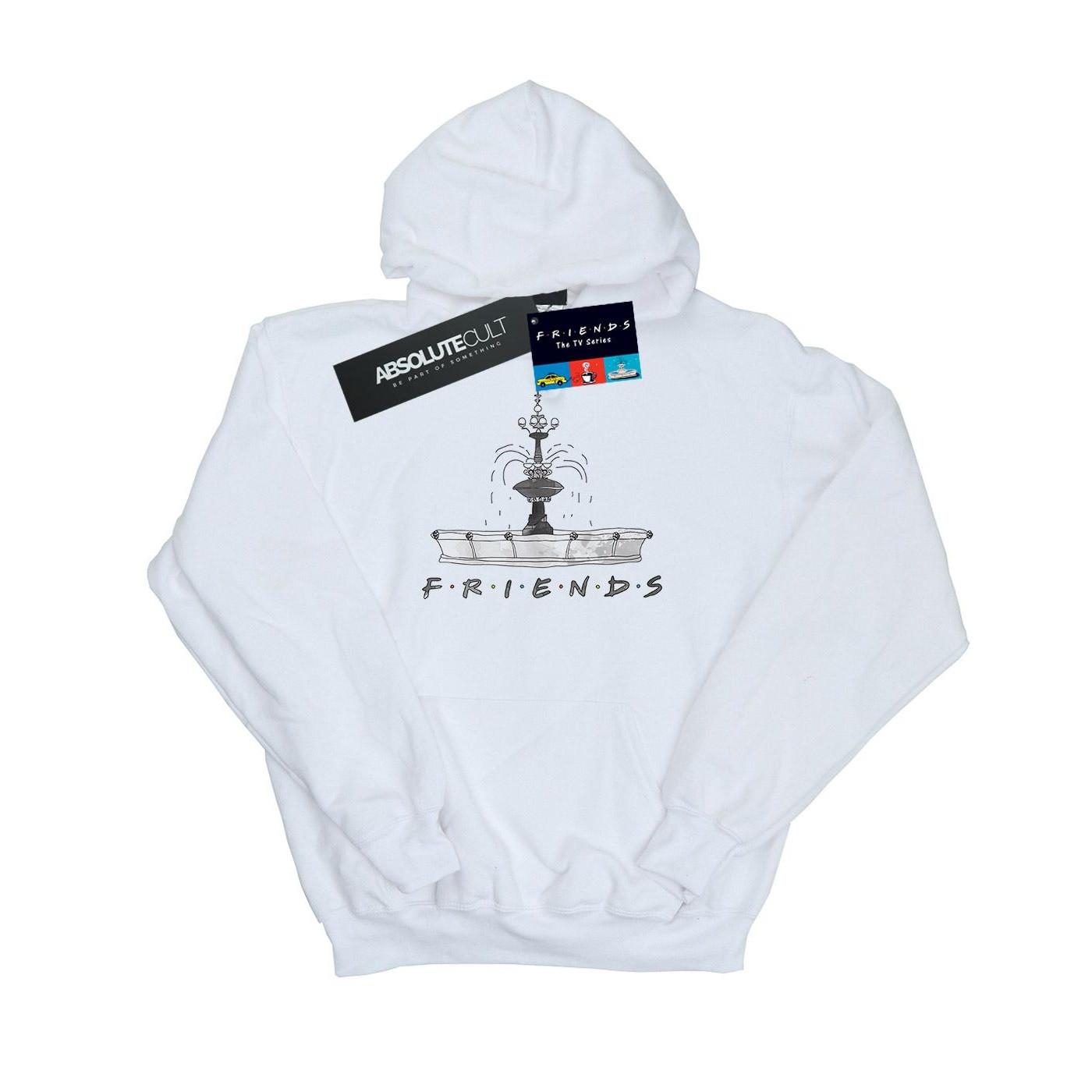 Image of Fountain Sketch Kapuzenpullover Herren Weiss S