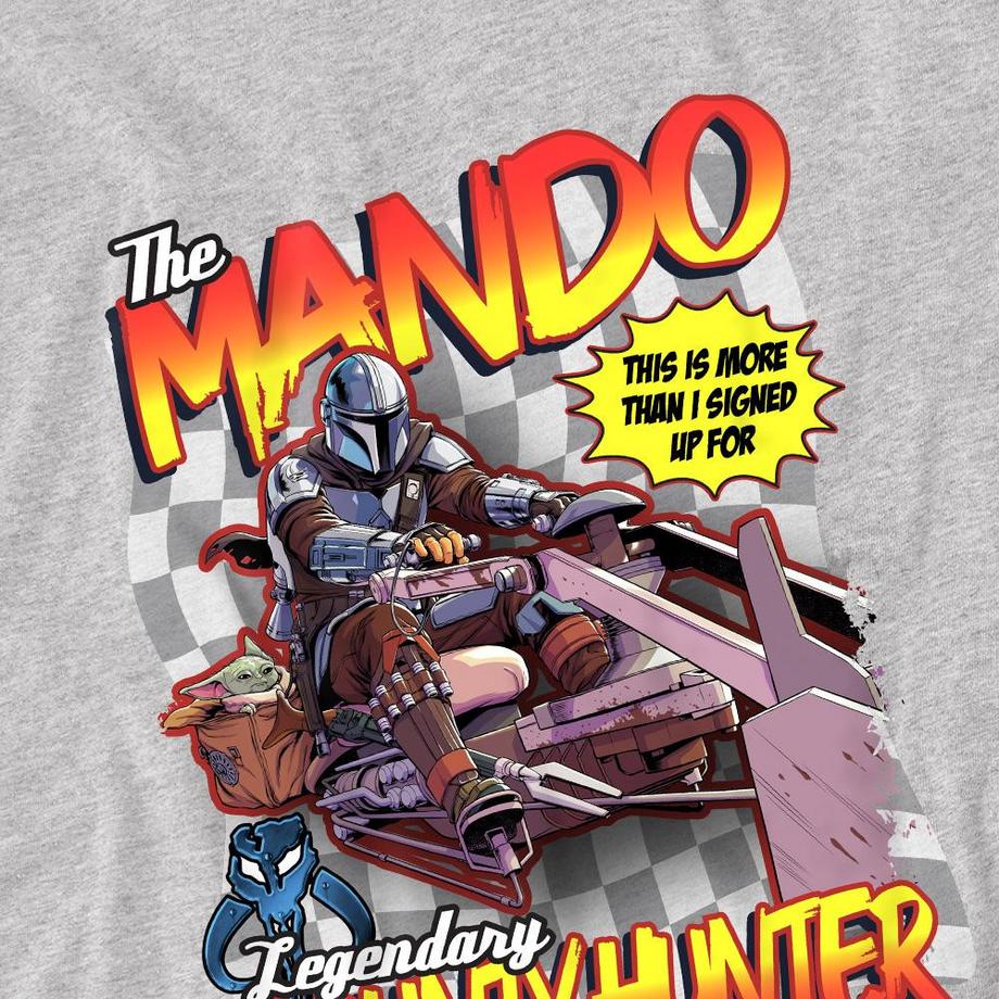 Star Wars: The Mandalorian  Maglietta Cacciatori Di Taglie Moto Da Velocità 