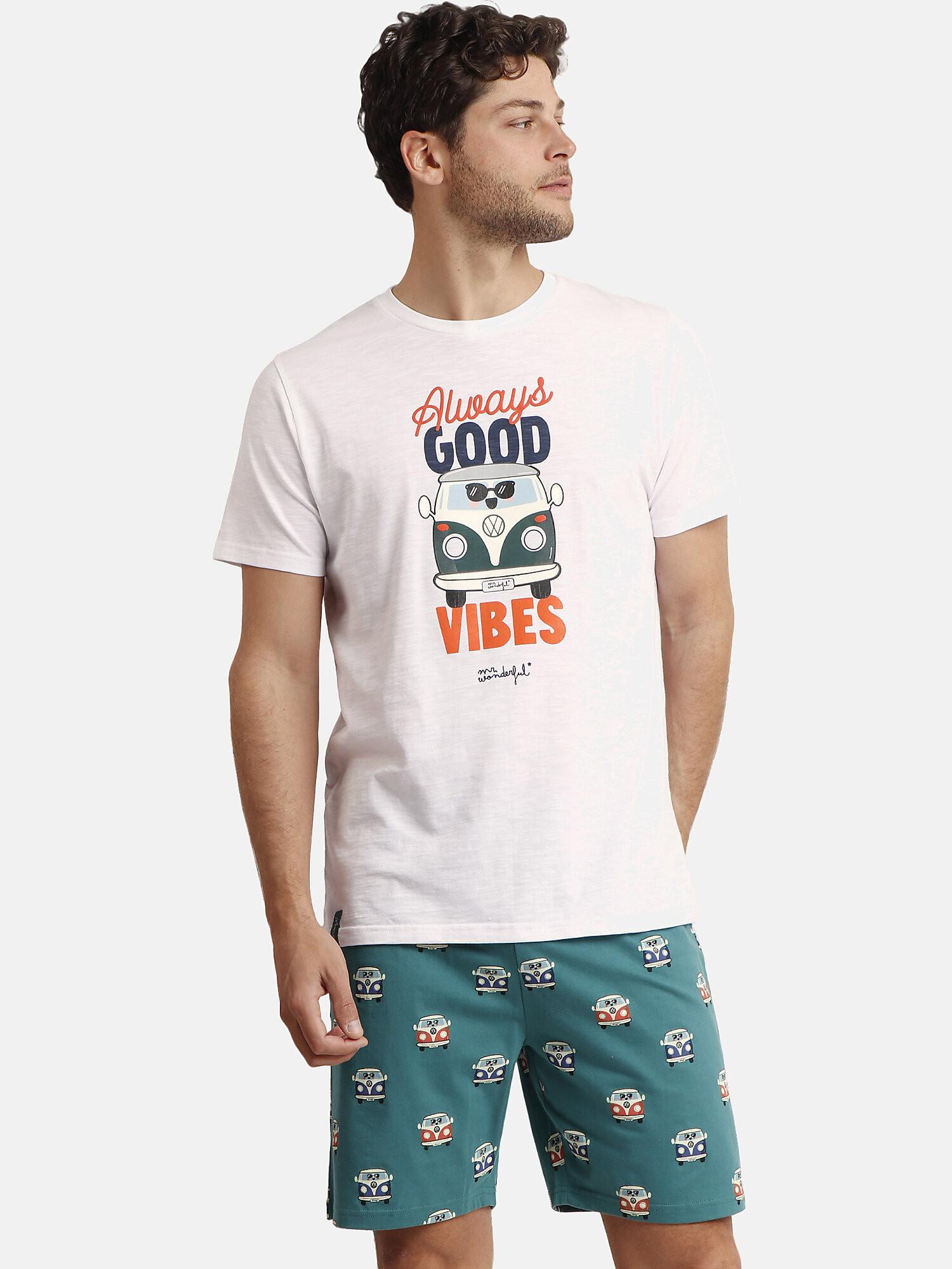 Admas  Pyjama Shorts T-Shirt Furgo Mr Wonderful 