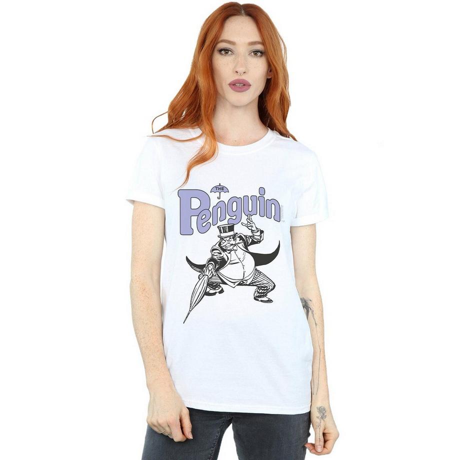DC COMICS Penguin Mono Action Pose T-Shirt  