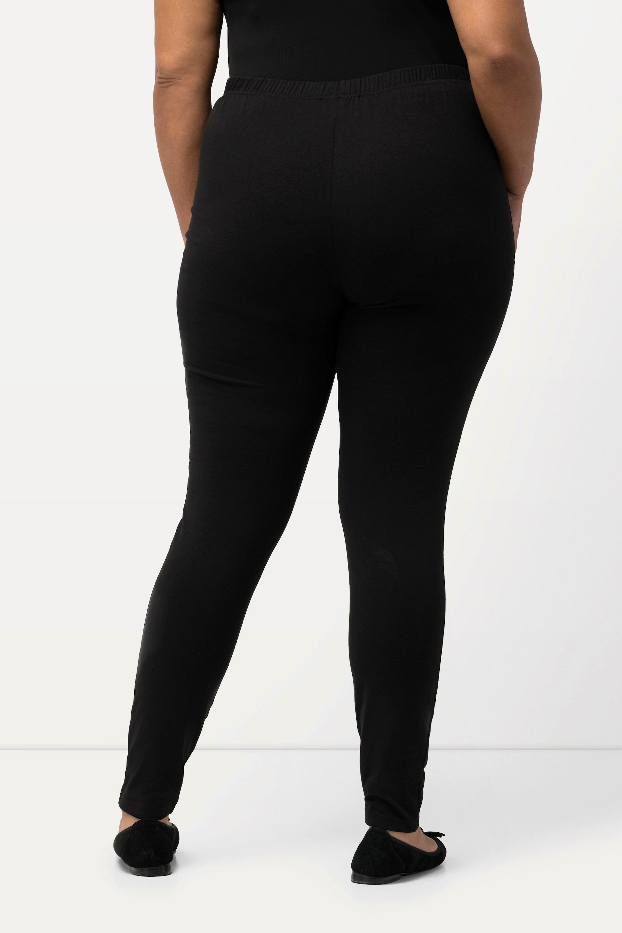 Ulla Popken  Leggings con cintura elastica classico nero 