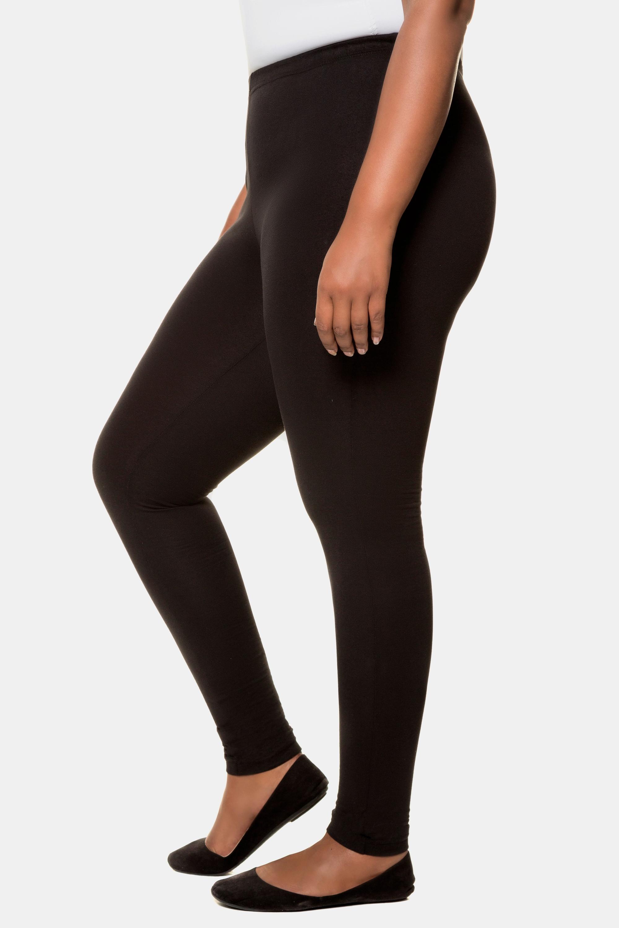 Ulla Popken  Leggings con cintura elastica classico nero 