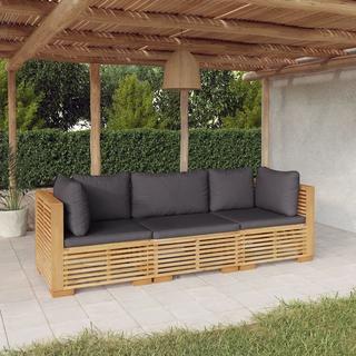 VidaXL set divani da giardino Teak riciclato  