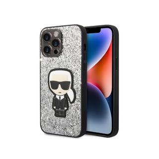 KARL LAGERFELD  Coque iPhone 14 Pro Max Glitter Ikonik 