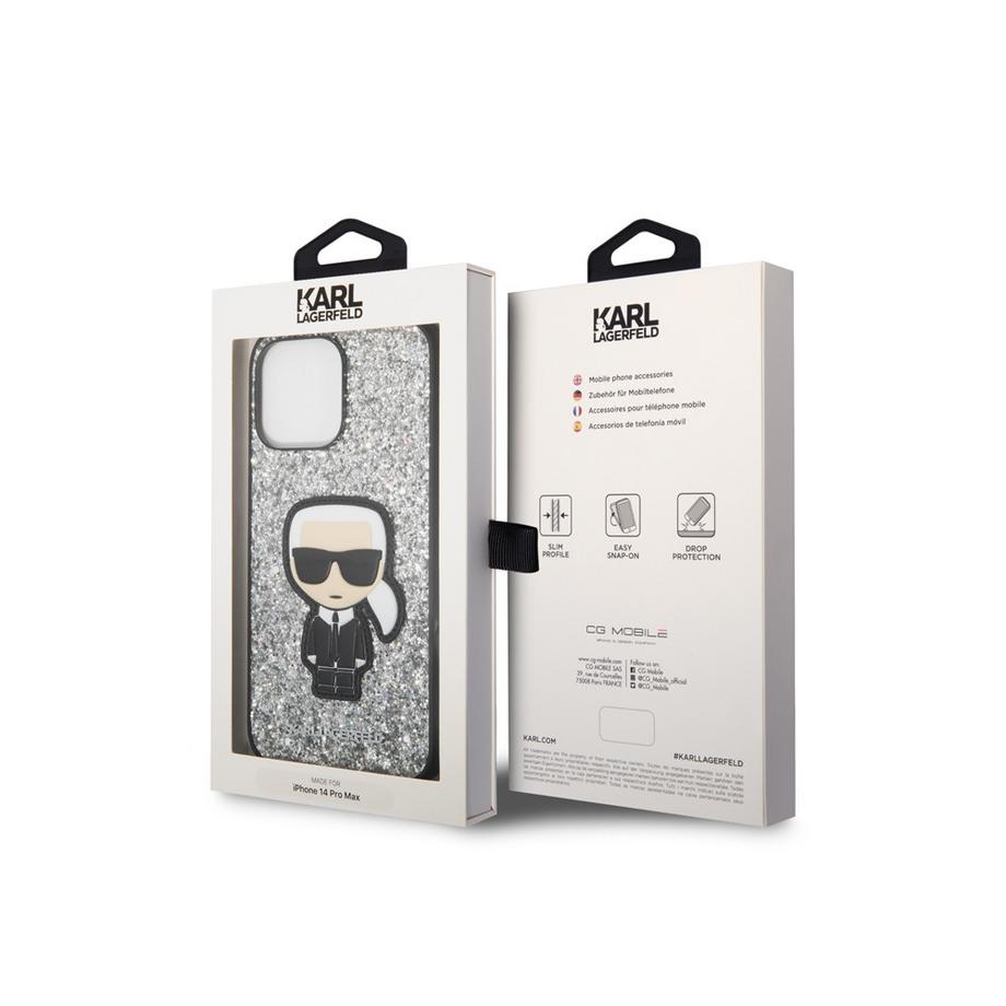 KARL LAGERFELD  Hülle iPhone 14 Pro Max Glitter Flakes 